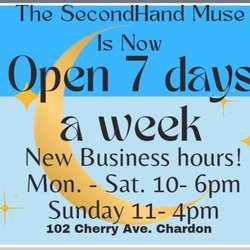The Secondhand Muse - New hours!!