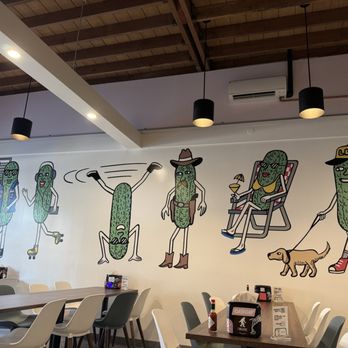 Dilly's Sandwiches - Awesome pickle art - Sandwiches Near Me - Long Beach, California