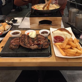 Red Flame - Ribeye Steak, they gave me fries instead of veggies - Hot Pot Near Me - Artesia, California Red Flame - Ribeye Steak, they gave me fries instead of veggies - Hot Pot Near Me - Artesia, California