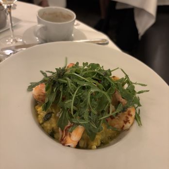 Le Grand Colbert - Risotto with zucchini & prawns - French Near Me - Paris, 75 Le Grand Colbert - Risotto with zucchini & prawns - French Near Me - Paris, 75