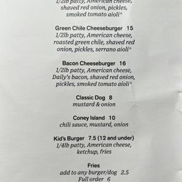 Lone Star Burger PDX Menu