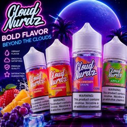 Explore Cloud Nurdz! Bold, candy-inspired fruit flavors with smooth hits and premium quality. Your next all-day vape awaits!