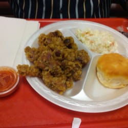 Gizzards with cole slaw