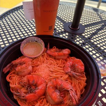 Ding Tea Near Disney - Shrimp House Special Garlic Noodles. - Coffee & Tea Near Me - Anaheim, California