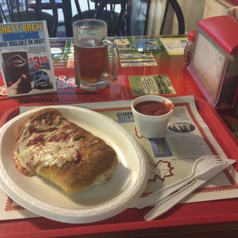 Gondolier Pizza - Chattanooga - Stromboli with spinach, Canadian bacon & black olives - Pizza Near Me - Chattanooga, Tennessee