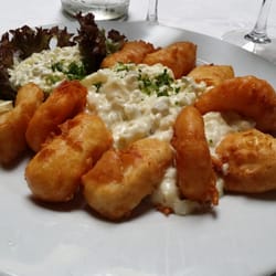 Restaurante Régulo - Los fritos de la casa. La salsa tártara, espectacular