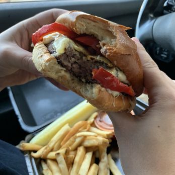 Bat 17 - My boyfriend got a burger, almost HUGE! He loved it. - New American Near Me - Evanston, Illinois Bat 17 - My boyfriend got a burger, almost HUGE! He loved it. - New American Near Me - Evanston, Illinois