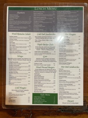 Menu photo 1 Greentown Grille Greentown, PA