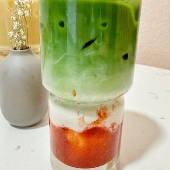 +Bake Cafe - Strawberry matcha - Coffee & Tea Near Me - Rancho Cucamonga, California +Bake Cafe - Strawberry matcha - Coffee & Tea Near Me - Rancho Cucamonga, California