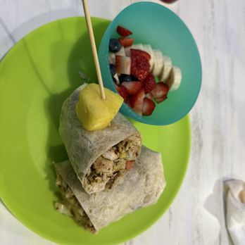 The Sand Dollar Beach Kitchen - Jerk chicken, pineapple wrap with fresh fruit! - New American Near Me - Chesterfield, Virginia The Sand Dollar Beach Kitchen - Jerk chicken, pineapple wrap with fresh fruit! - New American Near Me - Chesterfield, Virginia