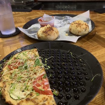 TailGate Brewery - Cauliflower crust pizza with sprouts, zucchini, tomatoes and cheese. - Breweries Near Me - Nashville, Tennessee TailGate Brewery - Cauliflower crust pizza with sprouts, zucchini, tomatoes and cheese. - Breweries Near Me - Nashville, Tennessee