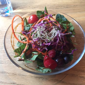 Little Hut Curry - Salad. Little heavy on the dressing but still tasty! Plus fruits - Indian Near Me - Powell River, British Columbia