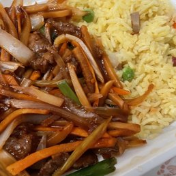Szechuan shredded beef combination