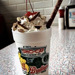 Sno-Cap Drive In - Salted caramel pretzel milkshake