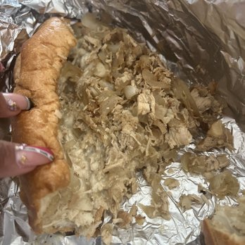 South Philly Hoagies - Chicken cheese steak with white American cheese and fries onions... So much chicken...! I didn't even ask for extra chicken - Sandwiches Near Me - Harrisburg, Pennsylvania South Philly Hoagies - Chicken cheese steak with white American cheese and fries onions... So much chicken...! I didn't even ask for extra chicken - Sandwiches Near Me - Harrisburg, Pennsylvania