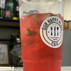 Our Happy Place Cafe - Pomegranate Basil Green Tea