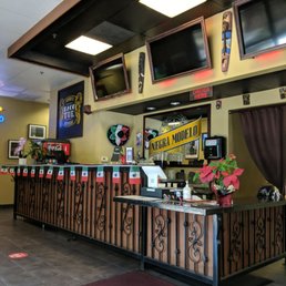 the inside of a restaurant