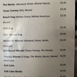 Antney's Grub - Menu