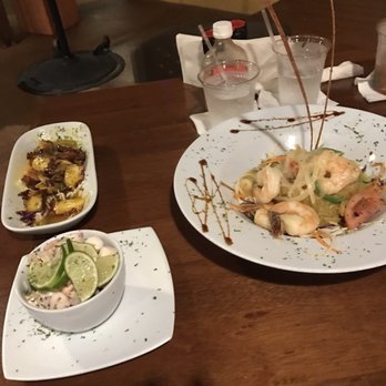 Terruño - Shrimp mofongo, octopus grilled and octopus salad. - Caribbean Near Me - Luquillo, Puerto Rico