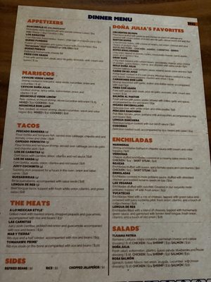 Menu photo 8 Los Amores de Julia Pico Rivera, CA