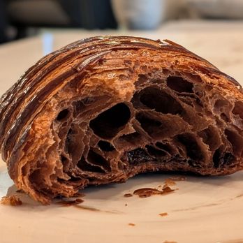 Good Ambler - A view of the interior of the double-chocolate croissant - Bakeries Near Me - Chicago, Illinois Good Ambler - A view of the interior of the double-chocolate croissant - Bakeries Near Me - Chicago, Illinois