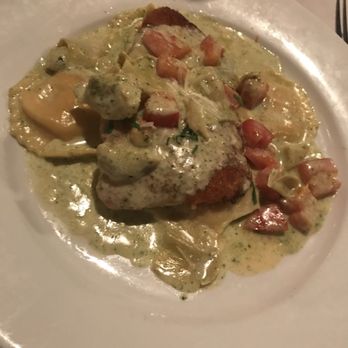 Tre Famiglia - Salmon special with lobster ravioli - Italian Near Me - Haddonfield, New Jersey