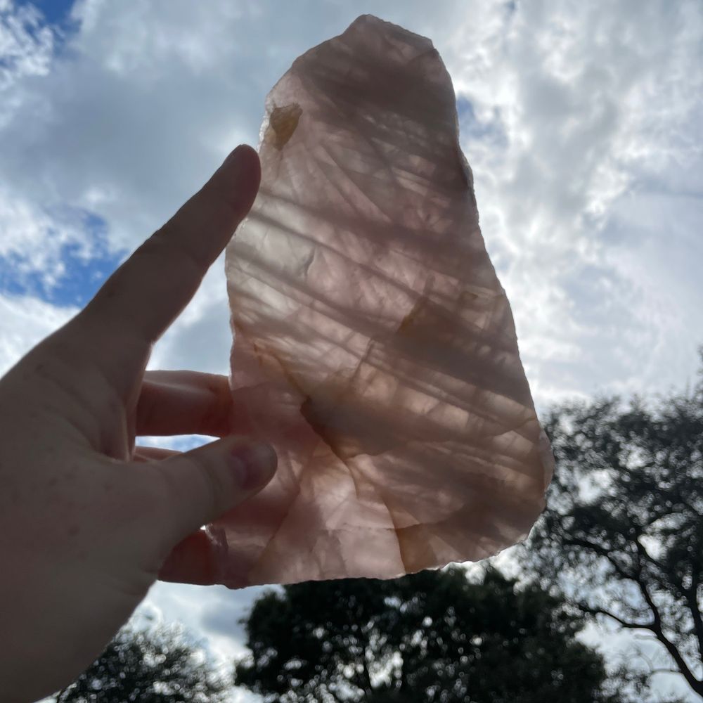 Ye Olde Rock Shoppe - Rose Quartz slab. - Home Decor Near Me - Hollywood, Florida Ye Olde Rock Shoppe - Rose Quartz slab. - Home Decor Near Me - Hollywood, Florida