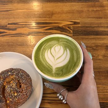 Neighbors - hot matcha latte and earl grey bun - Breakfast & Brunch Near Me - Las Vegas, Nevada Neighbors - hot matcha latte and earl grey bun - Breakfast & Brunch Near Me - Las Vegas, Nevada