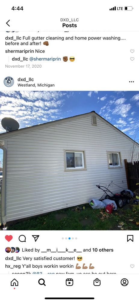 Slide of DXD Draining & Power Washing