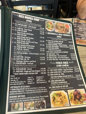 Menu photo 2 PHO KC Glendale, AZ