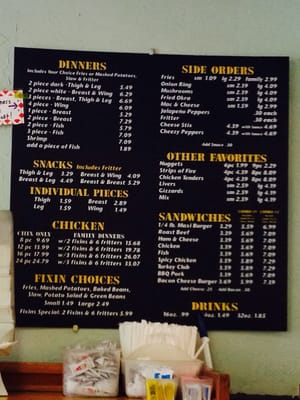 Menu photo 8 Fryer's Chicken Melrose, FL
