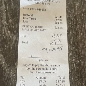 Pho Seven - The bill - Vietnamese Near Me - San Lorenzo, California Pho Seven - The bill - Vietnamese Near Me - San Lorenzo, California