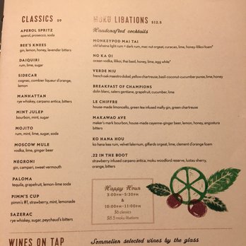 Moku Kitchen - Excellent cocktails - Cocktail Bars Near Me - Honolulu, Hawaii Moku Kitchen - Excellent cocktails - Cocktail Bars Near Me - Honolulu, Hawaii