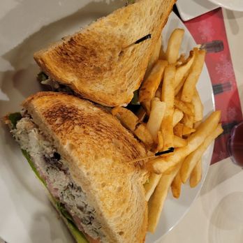 Maddalena Restaurant - Chicken tarragon sandwich with fries - Salad Near Me - Los Angeles, California