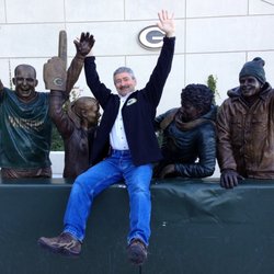 Lambeau Leap Statue