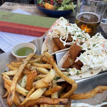 Edwin Mills by Equator - Fish tacos with fresh cut potatoes - New American Near Me - Pasadena, California Edwin Mills by Equator - Fish tacos with fresh cut potatoes - New American Near Me - Pasadena, California