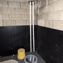 ACM Basement Waterproofing - During process