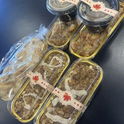 Cinn-A-Brew - Baked goods, (cinnamon roll bread pitting with rum sauce) (streusel apple bake)