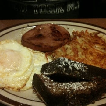 Denny's - Ham, eggs, hash brown, gingerbread French toast - American Near Me - Cameron Park, California