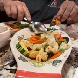 a man preparing a meal
