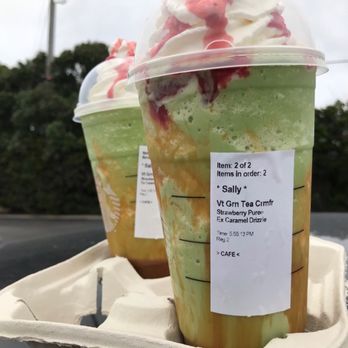 Starbucks - Two custom mixed drinks from Buy One, Get One Free day!  They were both insanely delicious - Coffee & Tea Near Me - Pacifica, California