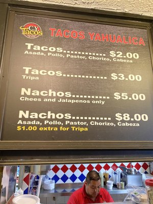 Menu photo 6 Tacos Yahualica Los Angeles, CA