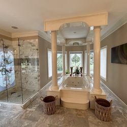 Kristy's Kleaning Service - Huge Master bathrooms cleaned with precision