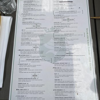 Sugar and Scribe  - Food menu - Bakeries Near Me - La Jolla, California