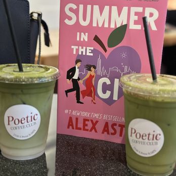 Poetic Republic Coffee - Book club meet with out matcha - Coffee & Tea Near Me - San Antonio, Texas