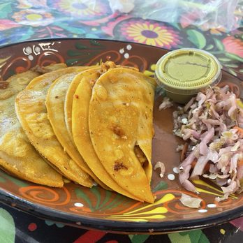 El Rincon de Rita - Tacos de canasta (steamed tacos) two potato and two chorizo. Comes with an avocado-like sauce and curtido (pickled cabbage). - Mexican Near Me - San Jose, California El Rincon de Rita - Tacos de canasta (steamed tacos) two potato and two chorizo. Comes with an avocado-like sauce and curtido (pickled cabbage). - Mexican Near Me - San Jose, California
