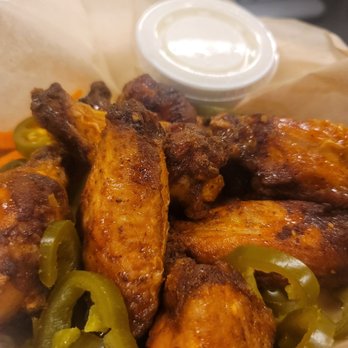 Graham St. Pub & Patio - chicken wings and peppers - American Near Me - Charlotte, North Carolina