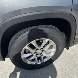 New tire replacement rear back