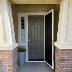 Mobile Screen Shop - Vista stainless steel security screen door installed in Alberhill ranch, lake Elsinore. #stainlesssteelsecurityscreendoors