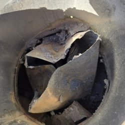 King Air Duct Cleaning - Completely closed dryer vent from roofers